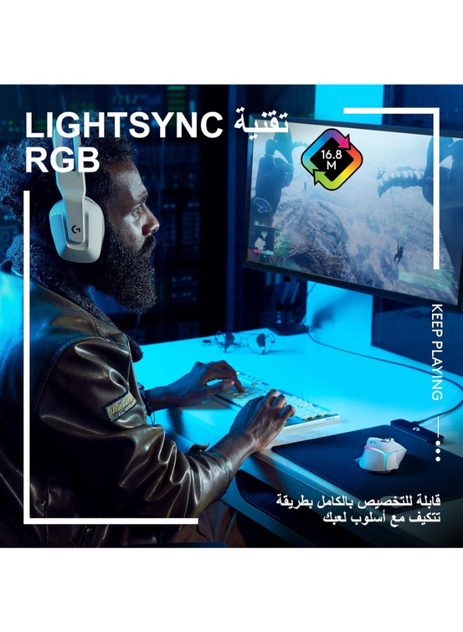 لوجيتيك ماوس الألعاب اللاسلكي G502x Plus يصل إلى 25600 نقطة في البوصة باللون الأسود - Image 5