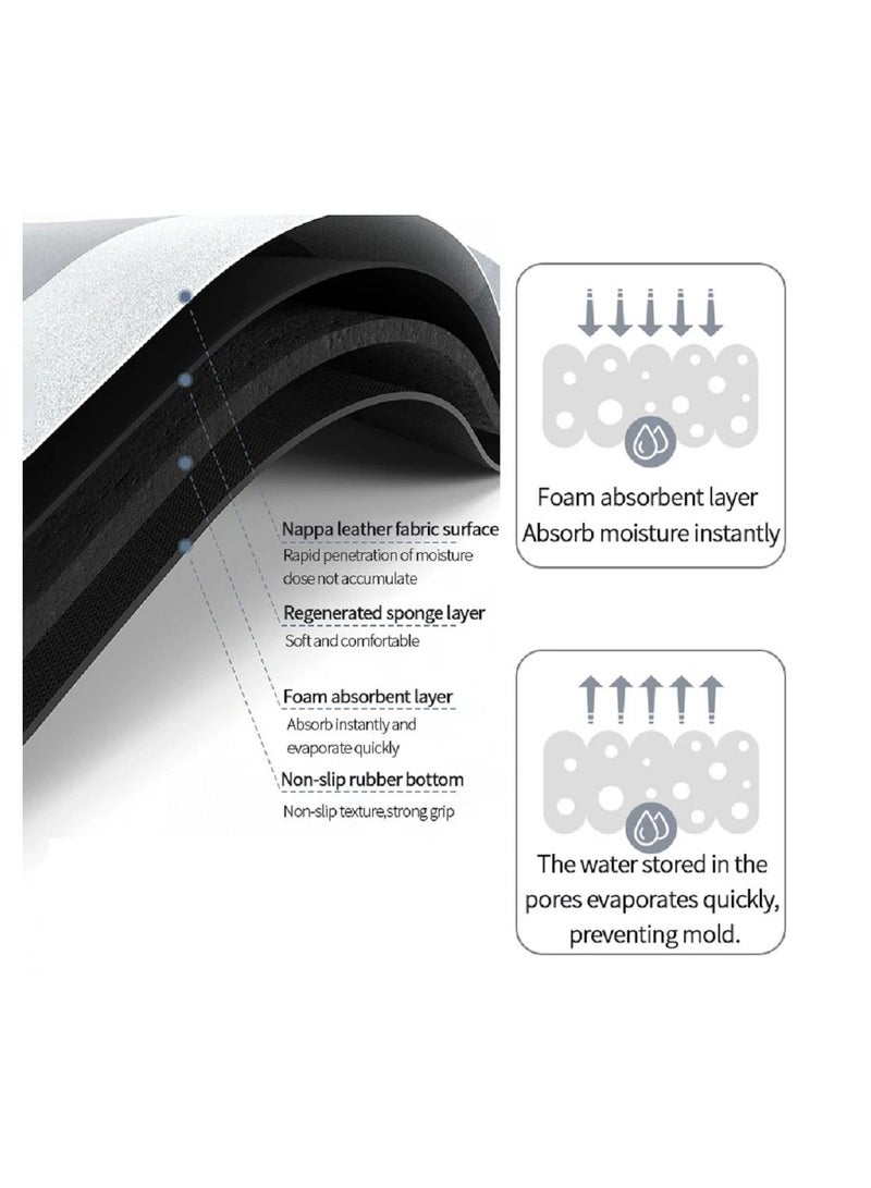 Hi homey Super absorbent soft non-slip quick drying floor Bath Tub Mat - Image 2