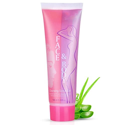 Adbeni Aloevera Face & Body Cleansing Scrub Gel, (100ml) - Image 1