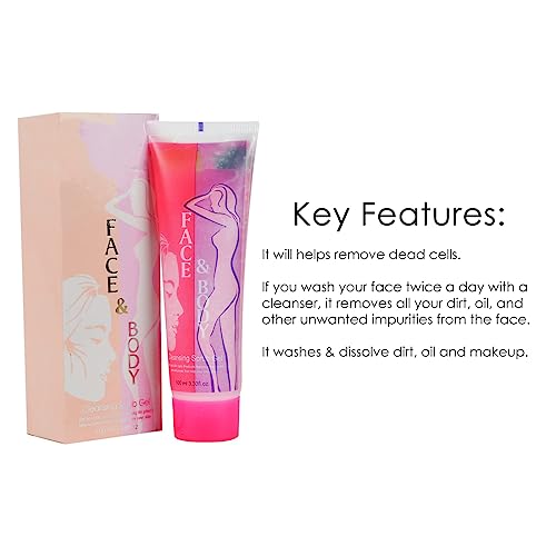 Adbeni Aloevera Face & Body Cleansing Scrub Gel, (100ml) - Image 4