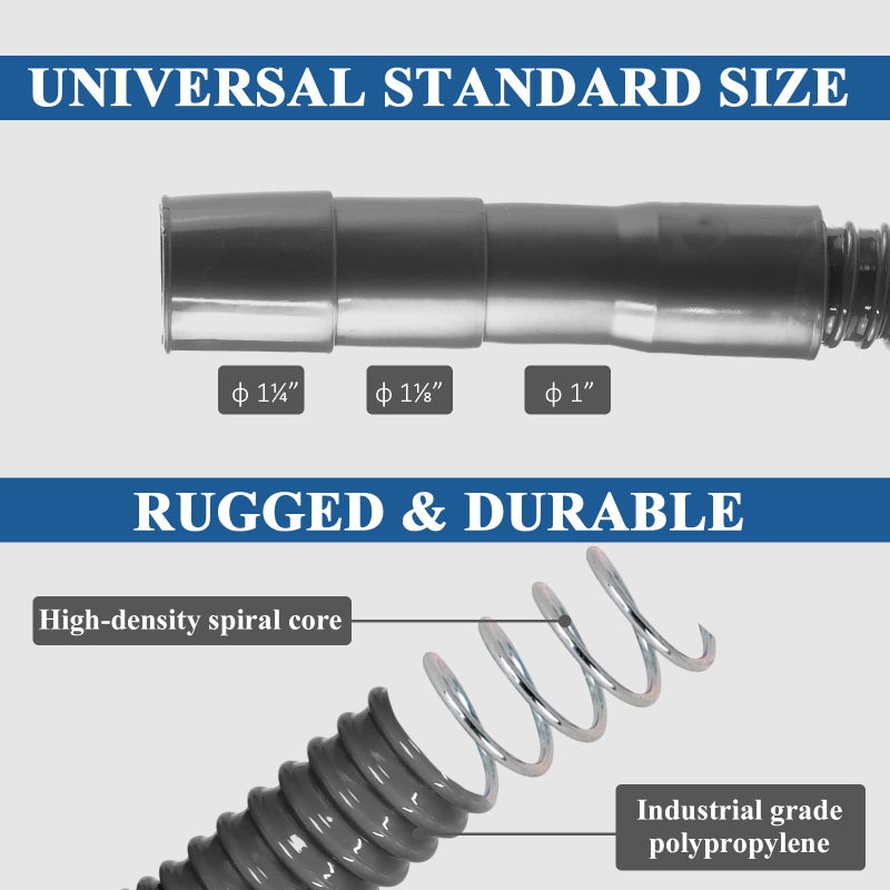 Funmit 8Ft Universal Washing Machine Drain Hose Flexible Extension Hose Fit For Most Household Washing Machines - Image 3