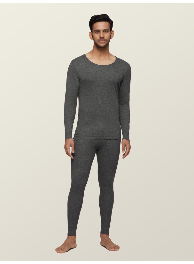 اكس واي اكس اكس مجموعة حرارية للرجال، مضادة للبكتيريا، لطيفة على البشرة مع الاحتفاظ بالحرارة، مجموعة IntelliHeat للملابس الداخلية الحرارية بمقاس عادي - Image 3