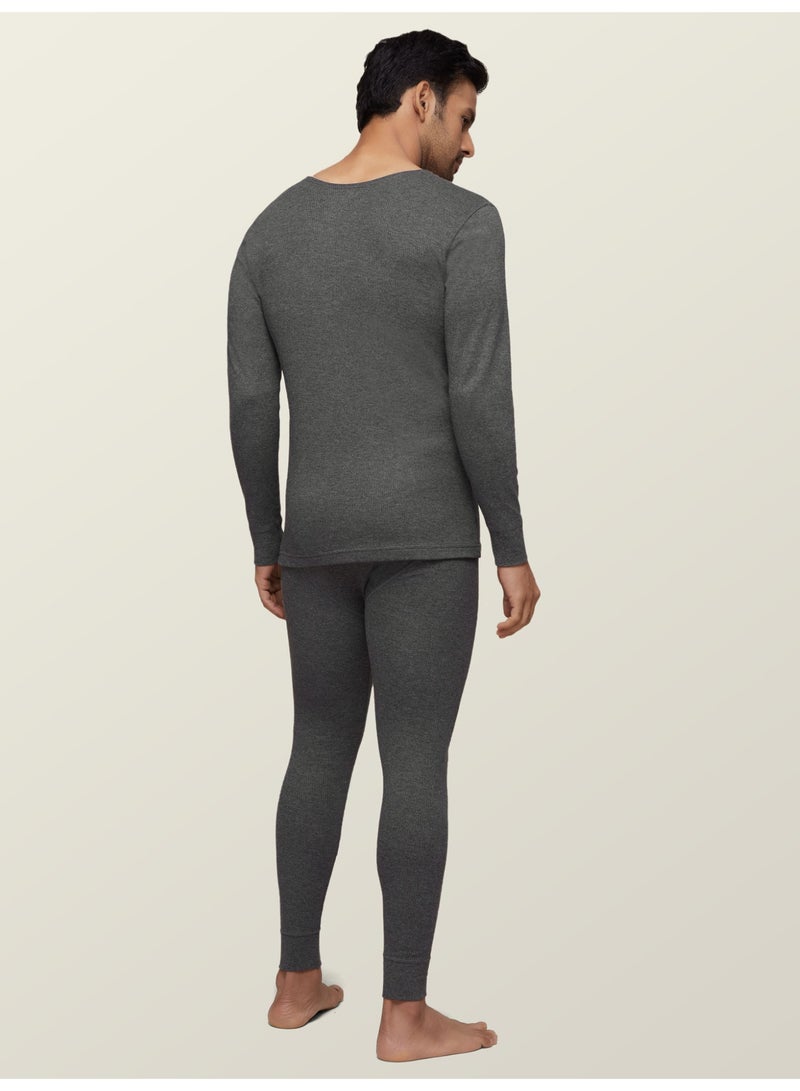 اكس واي اكس اكس مجموعة حرارية للرجال، مضادة للبكتيريا، لطيفة على البشرة مع الاحتفاظ بالحرارة، مجموعة IntelliHeat للملابس الداخلية الحرارية بمقاس عادي - Image 2