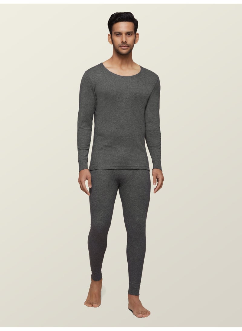 اكس واي اكس اكس مجموعة حرارية للرجال، مضادة للبكتيريا، لطيفة على البشرة مع الاحتفاظ بالحرارة، مجموعة IntelliHeat للملابس الداخلية الحرارية بمقاس عادي - Image 1