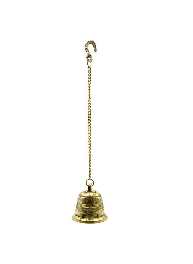 Puja N Pujari Puja N Pujari Hanging Brass Bell for Puja Room and Home Temple  - Image 2