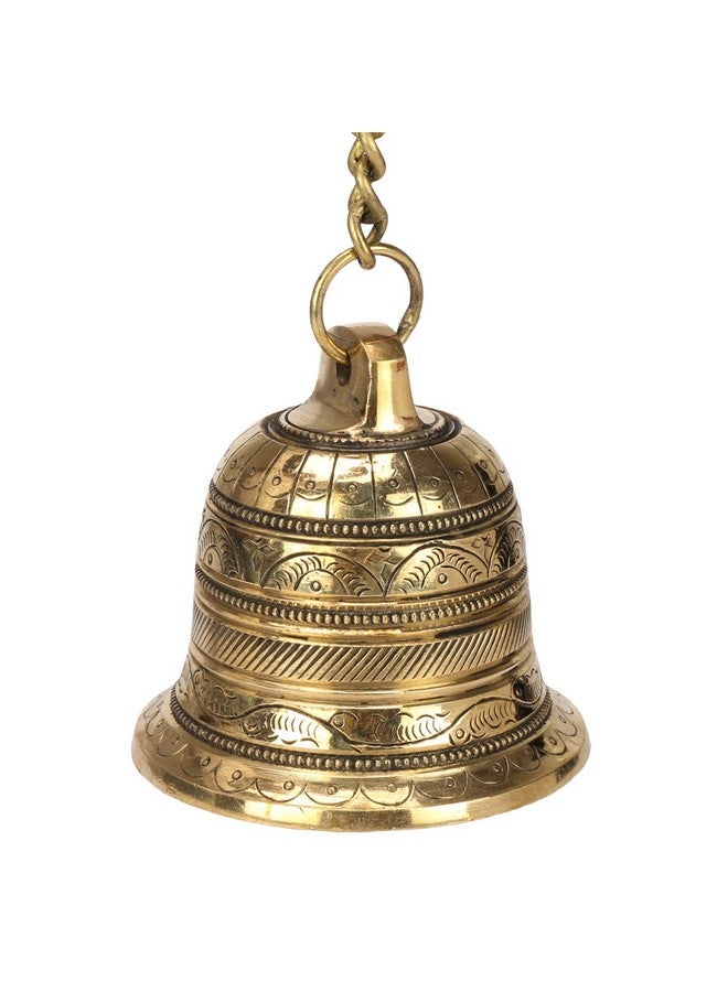 Puja N Pujari Puja N Pujari Hanging Brass Bell for Puja Room and Home Temple  - Image 1