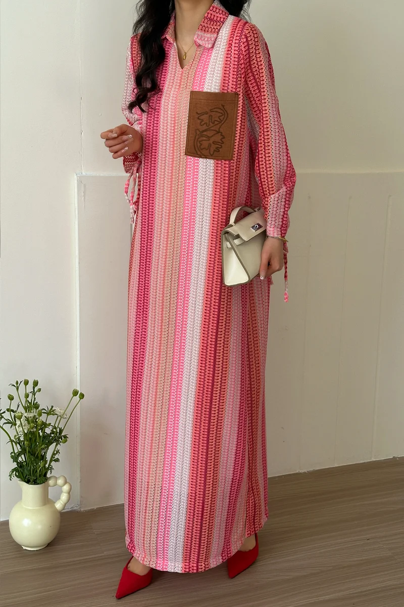 هاسال Crochet Suit with embroidery details