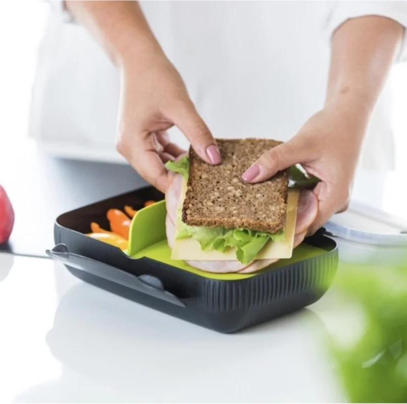 Tupperware Eco Oyster Nutrition Set (Black - White)