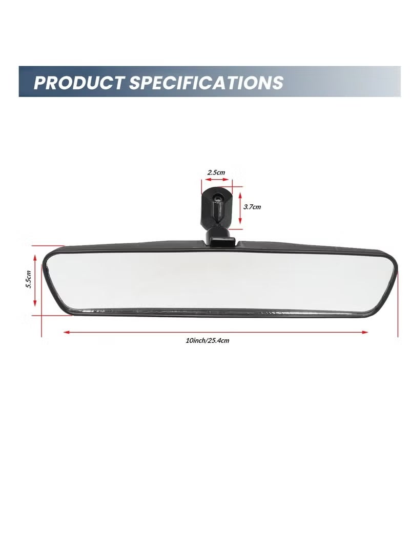 3XR 10-Inch Day And Night Adjustable Rearview Mirror - 9679D - Image 3