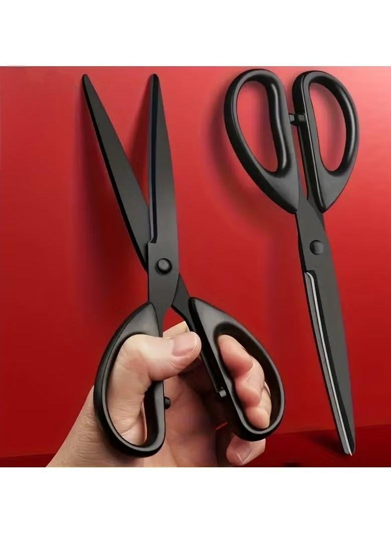 Rozino 1 PC Versatile Black-Edged Scissors - Non-Stick, Safety Thread Design for Kitchen & Office Use - Image 1