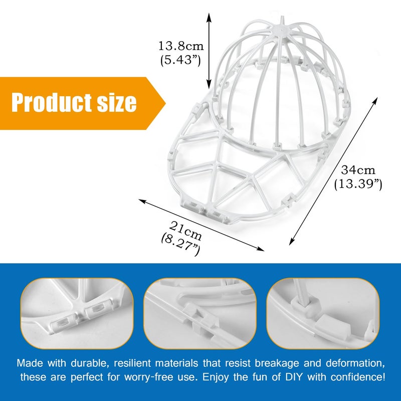 Mountain guest 1-Pack Hat Washer Cage for Washing Machine,Baseball Cap Washing Cage Hat Cleaner - Image 2