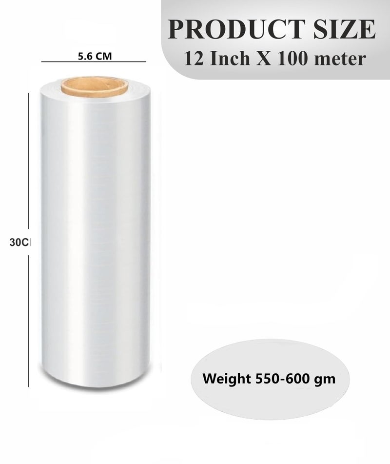Cintrotech Packing Material,12 Inch (300 mm), 100 Meters length wrapping Roll for Packing and multipurpose use, (Pack of 2) White - Image 2