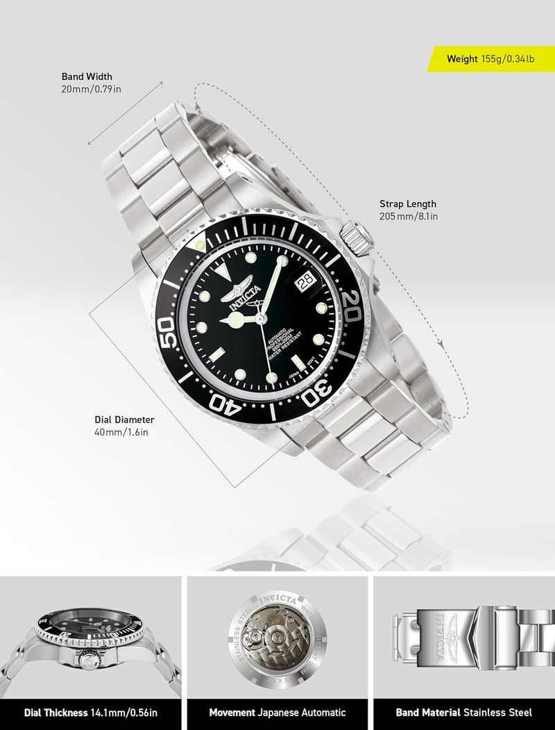 Invicta ساعة أوتوماتيكية للغوص برو 5053 للرجال - Image 4