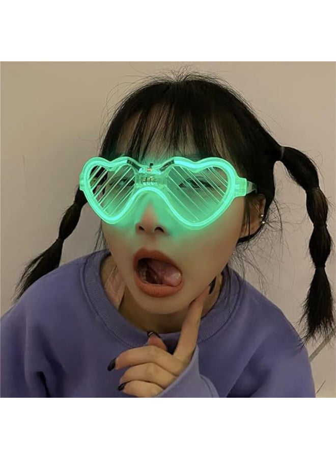 2 Pcs LED Glasses Glow in The Dark Light up Glasses Neon Party Favor Glow Glasses 2 Color for Birthday Party Supplies - Image 4