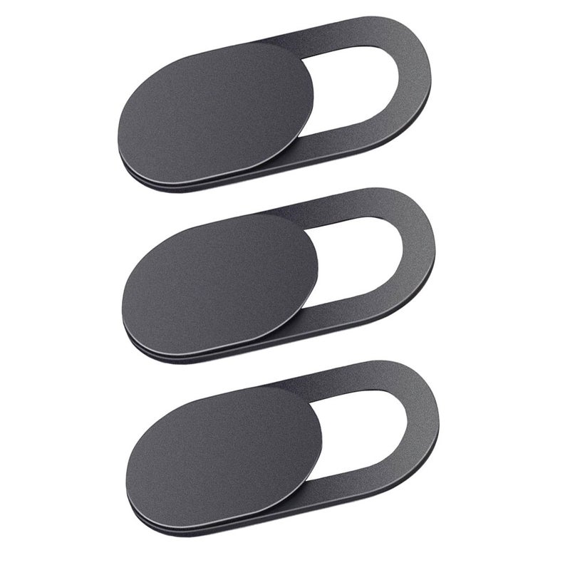C2K 3 Pack Webcam Cover Privacy Sticker - Removable & Reusable Web Camera Cover for Android PC Laptops MacBooks iOS Smartphones iPad Tablet ect -T1 Black - Image 5