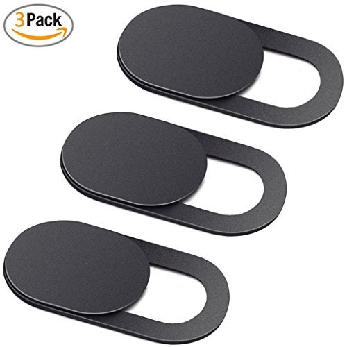 C2K 3 Pack Webcam Cover Privacy Sticker - Removable & Reusable Web Camera Cover for Android PC Laptops MacBooks iOS Smartphones iPad Tablet ect -T1 Black - Image 4