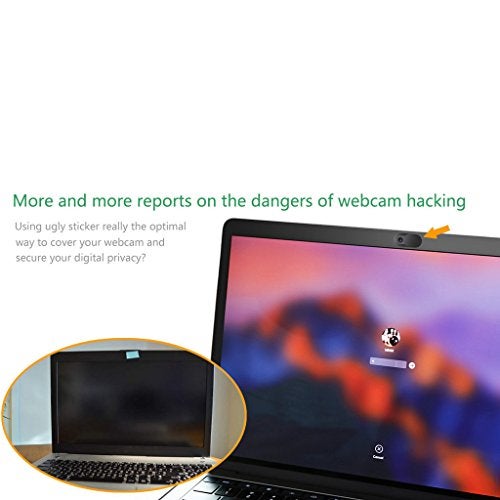 C2K 3 Pack Webcam Cover Privacy Sticker - Removable & Reusable Web Camera Cover for Android PC Laptops MacBooks iOS Smartphones iPad Tablet ect -T1 Black - Image 3