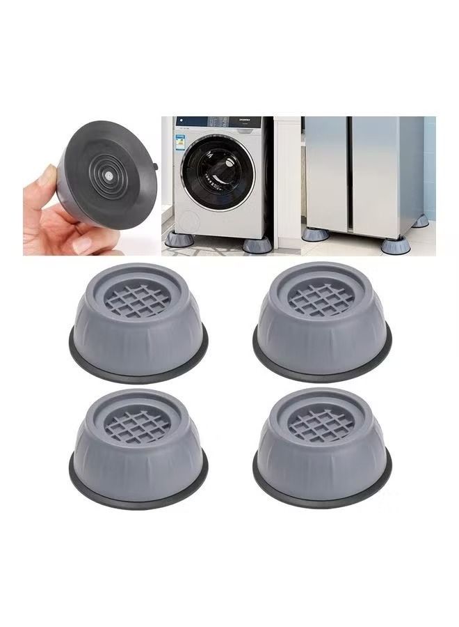 Set Of 4 Anti Vibration Washing Machine Pads Multicolour 10.5cm - Image 1