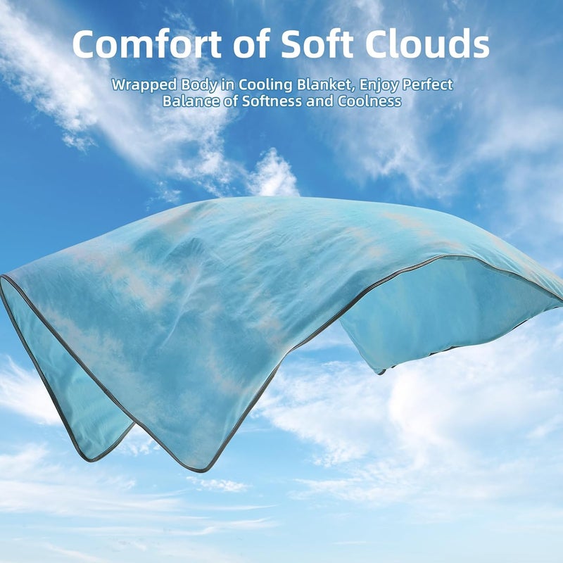 inhand Cooling Blanket Twin XL Size (60"x90"), Cooling Blankets for Hot Sleepers, Absorbs Heat to Keep Adults Cool For Summer Nights Sweats, Thin Cold Lightweight Blanket for Couch Bed, All Season Use - Image 5