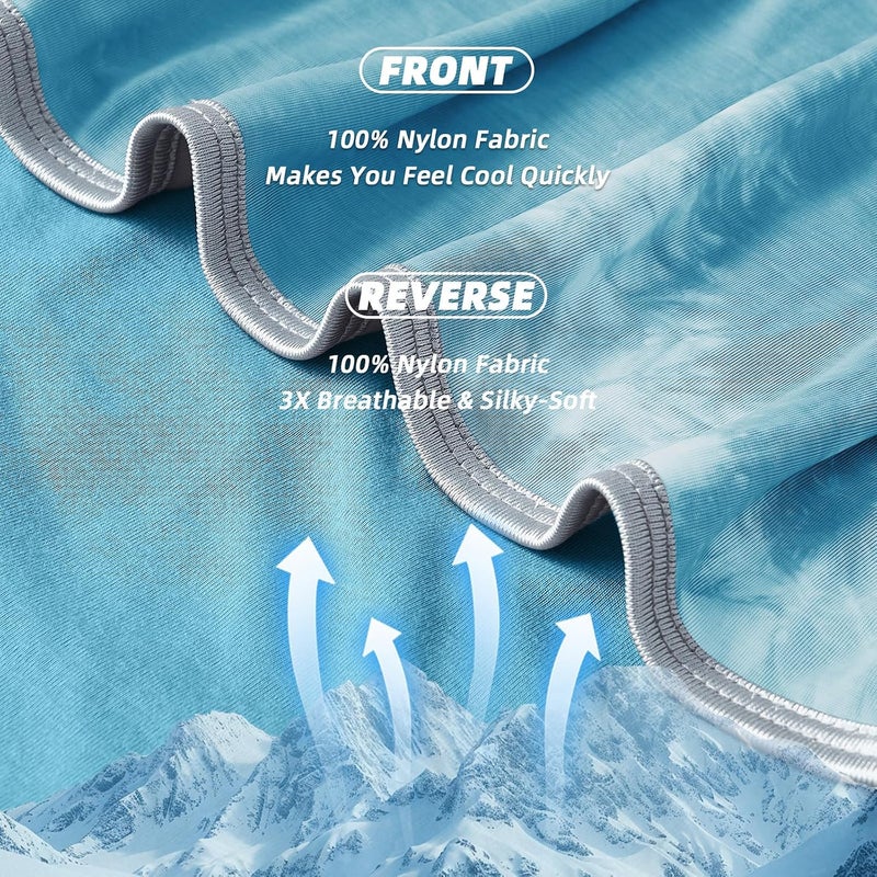 inhand Cooling Blanket Twin XL Size (60"x90"), Cooling Blankets for Hot Sleepers, Absorbs Heat to Keep Adults Cool For Summer Nights Sweats, Thin Cold Lightweight Blanket for Couch Bed, All Season Use - Image 4