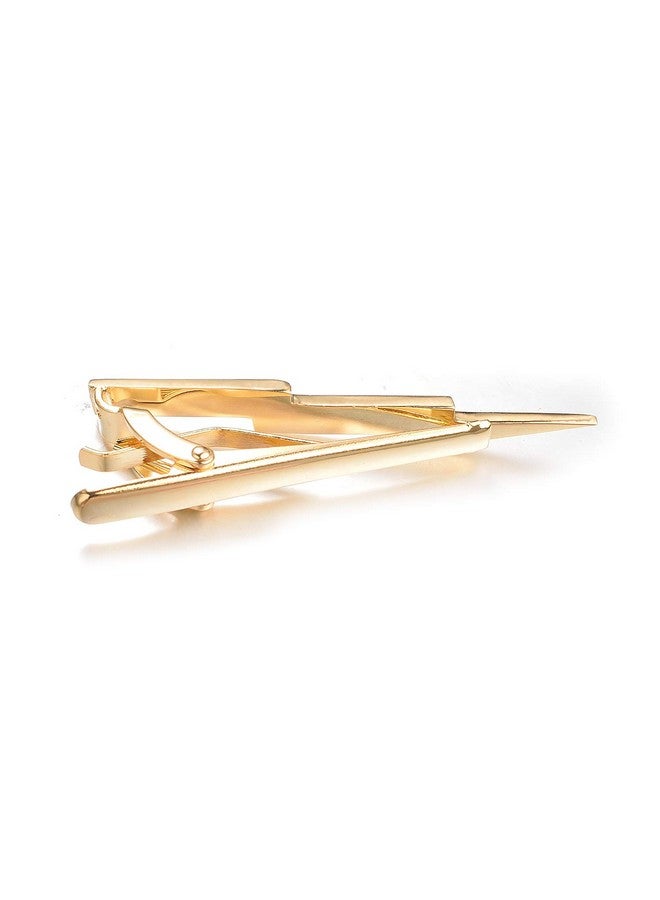 Yoursfs Gold Lightning Bolt Tie Clips For Men Super Hero Tie Clip Wedding Gift  - Image 4