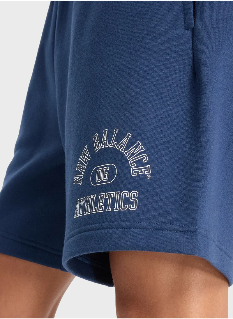 نيو بالانس Sport Essentials Fleece Graphic Short 7"