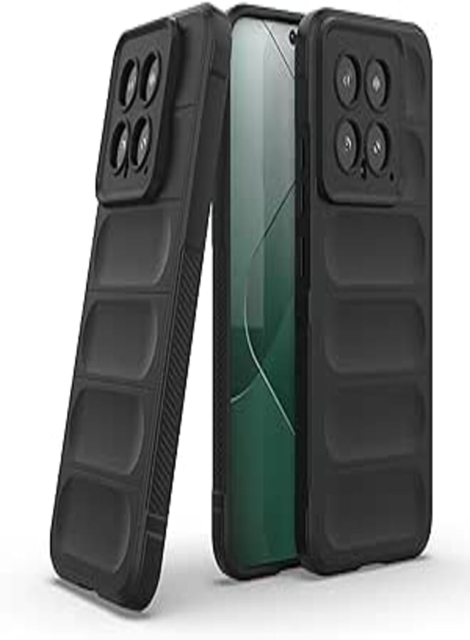 GOLDEN MASK Compatible With Xiaomi 14 Magic Case ShockProof (Black)