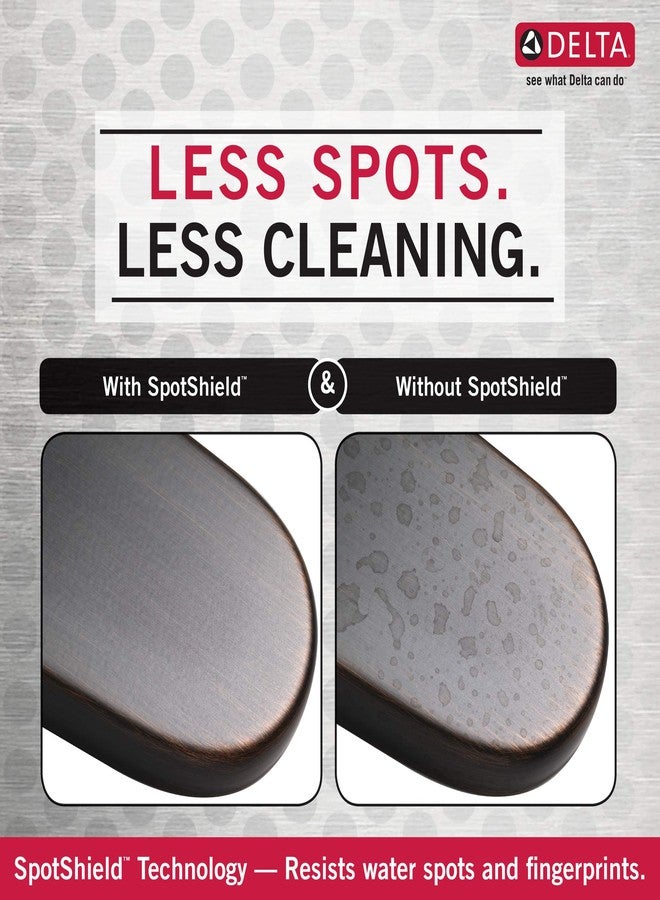 DELTA FAUCET 77608-RB Stryke Wall Mounted 8 in. Hand Towel Bar in SpotShield Venetian Bronze - Image 5