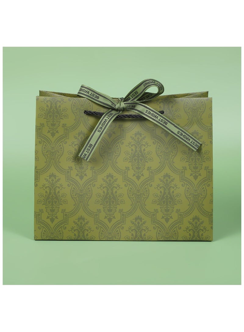 PEI  AN Premium Gift & Shopping Bags – High-Quality Kraft Paper Bags with "Best Wishes" Print, Elegant Handles for Birthdays, Corporate Events & Special Occasions 3 Pieces  - Image 4