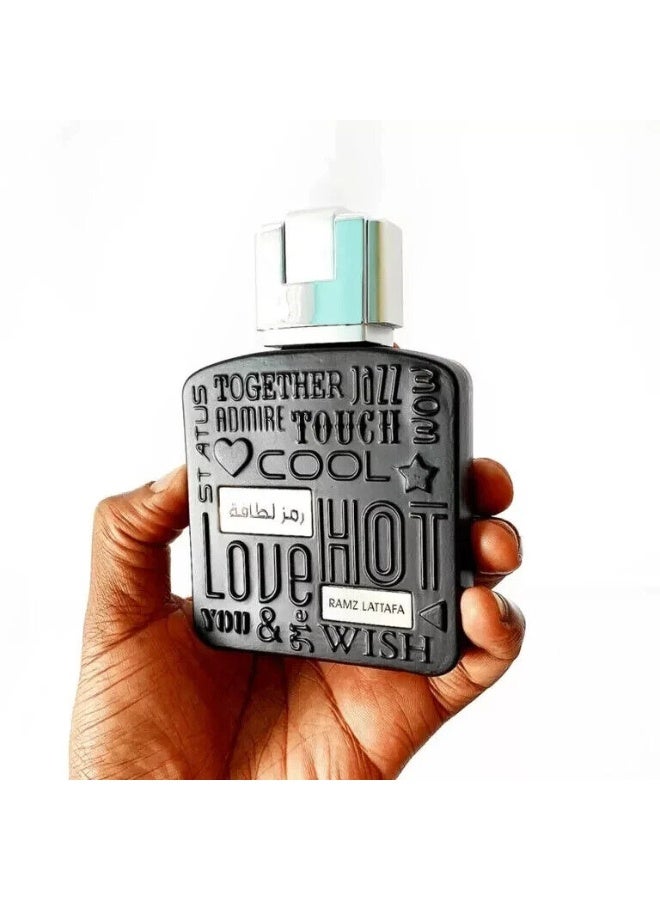 لطافة عطر رامز سيلفر او دي برفيوم من لطافة للرجال -100 مل - Image 4