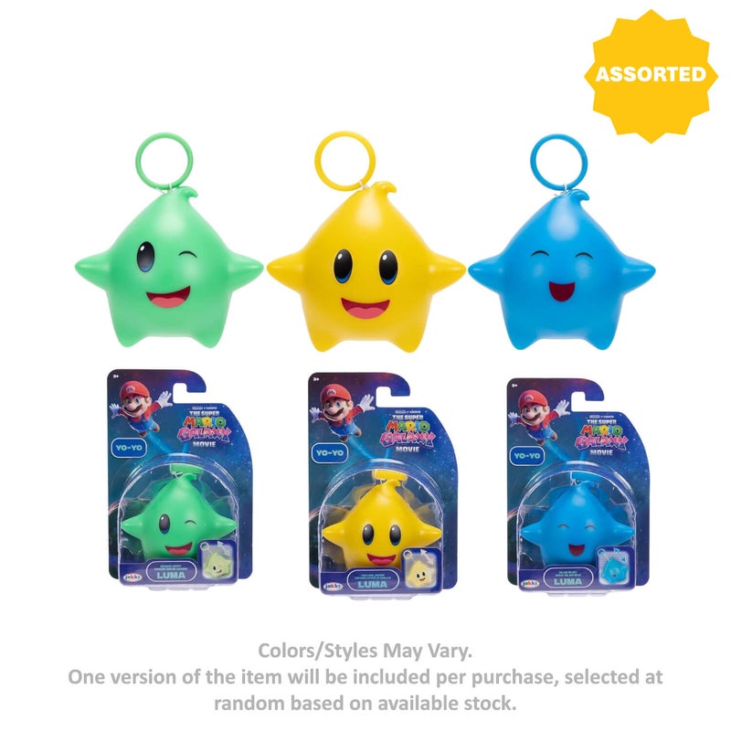 Nintendo The Super Mario Galaxy Movie Glow-In-The-Dark Luma Yo-Yo Toy (6 cm, Assorted) - Image 1