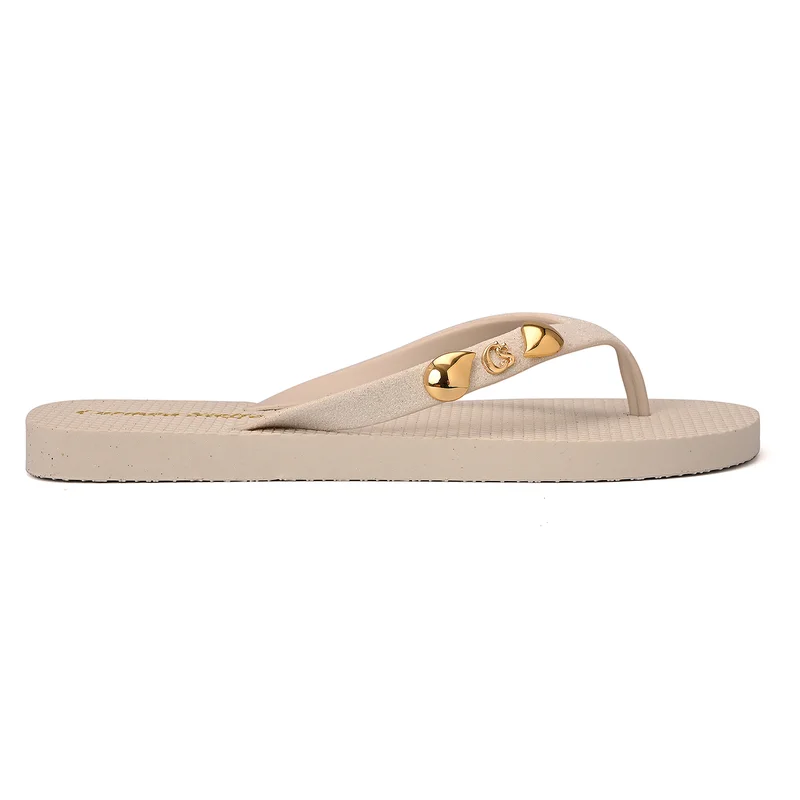Carmen Steffens Flip-Flops Brilho CS Off-White