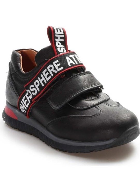 Fast Step Unisex Genuine Leather Velcro Strap Comfortable Sneaker Sports Daily Kids School Shoes 006xa1020  - Image 1