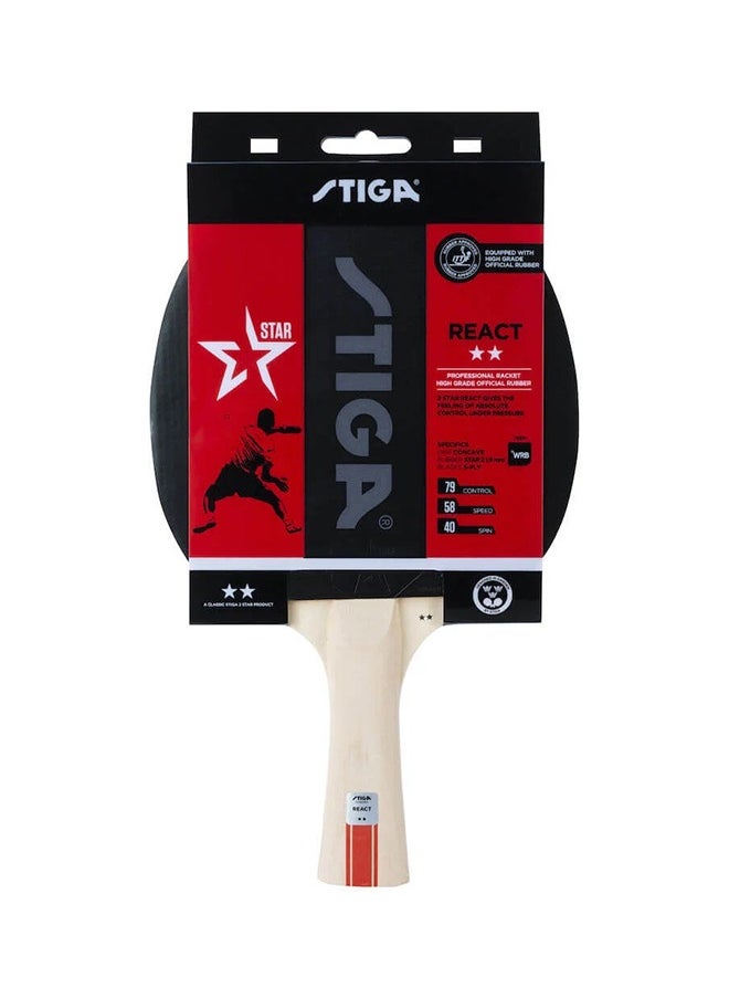 Stiga - React 2 Star Table Tennis Bat - Image 1