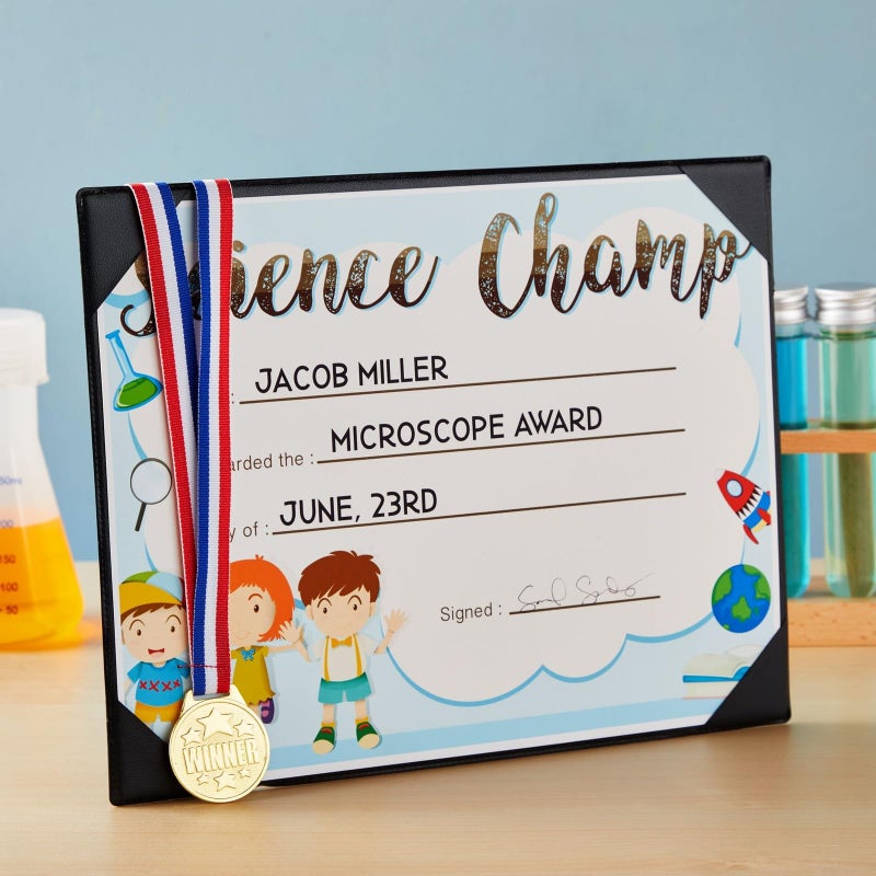 Juvale Gold Medals for Awards & Trophies - 1.5in Diameter, 15.3in Ribbon, 24 Pack - Gold Medals for Kids & Adults - Sports, Academics & Spelling Bees - Image 3