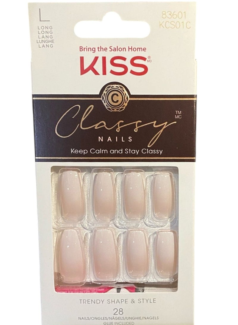 KISS Classy Nails- Be-you-tiful KCS01C 28Nails - Image 2