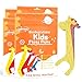 Lakeyface 200 Count Biodegradable Kids Flossers EcoFriendly PlantBased Floss Picks No Fluoride BPA Free Cute Giraffe Dental Picks No Plastics Vegan Natural Floss Mild Mint - Image 1