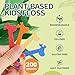 Lakeyface 200 Count Biodegradable Kids Flossers EcoFriendly PlantBased Floss Picks No Fluoride BPA Free Cute Giraffe Dental Picks No Plastics Vegan Natural Floss Mild Mint - Image 4