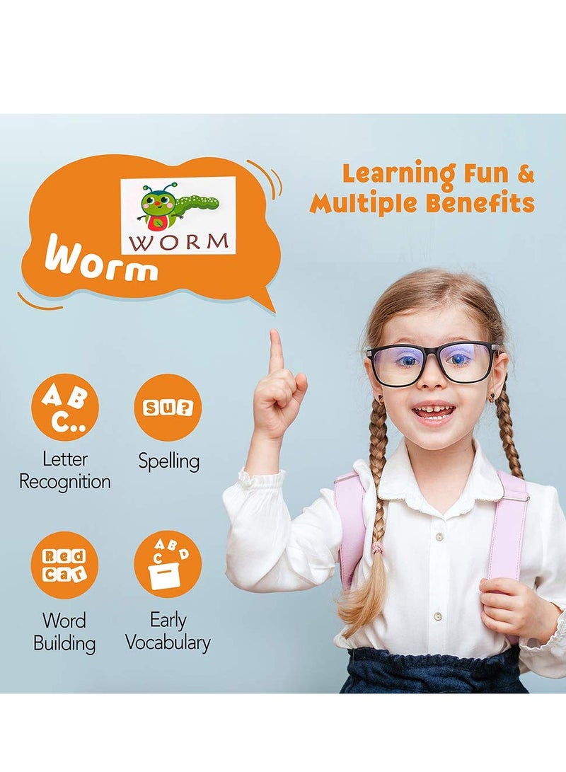 SOLARAE Wooden Maze Matching Letter Spelling Game, Spelling Games Alphabets ABC Learning Educational Montessori Puzzle Gift for Preschool Kids Boys Girls Age 3 4 5 Years Old - Image 2