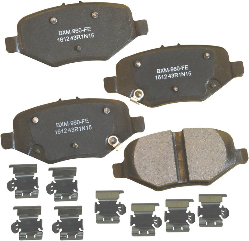 Bendix Premium SBM1612 Semi-Metallic Rear Brake Pads for Select Models Ford Explorer, Flex, Police Interceptor Sedan, Utility, Special Service Taurus, Lincoln MKS, MKT - Image 1
