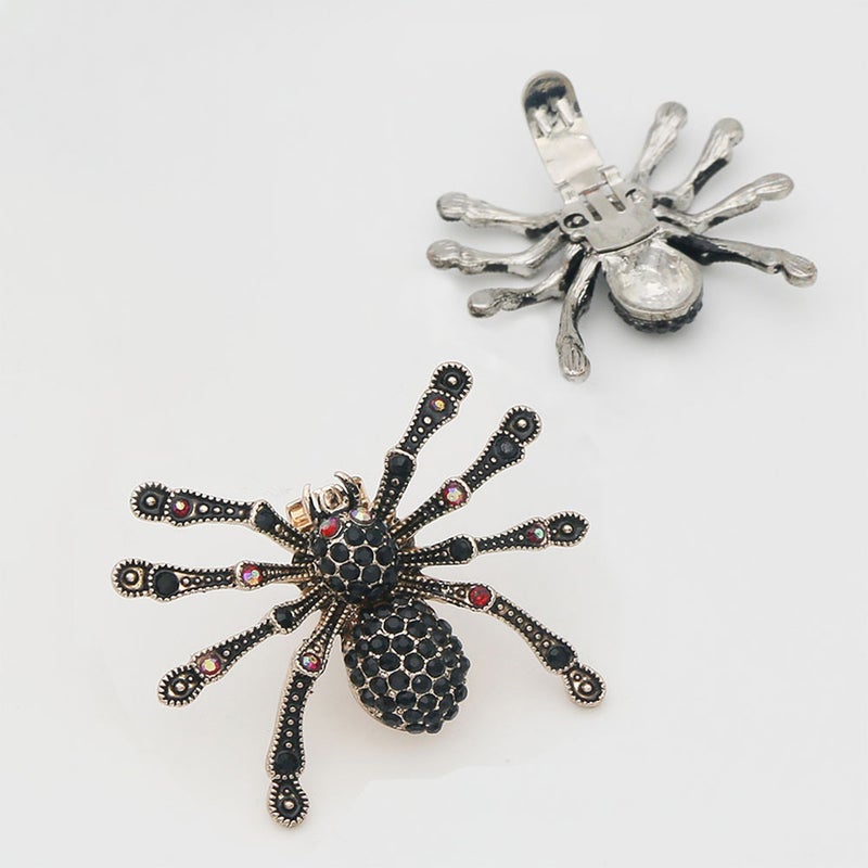 2pcs Spider Shoe Charms Rhinestone Shoe Charms Shoe Jewelry Bridal Shoe Jewelry Clips - Image 1