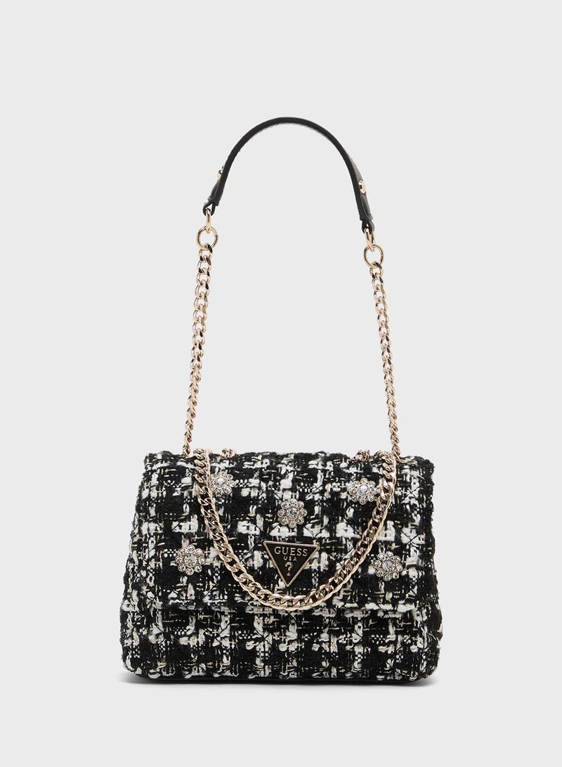 GUESS Everlee Mini Convertible Crossbody Flap - Image 1