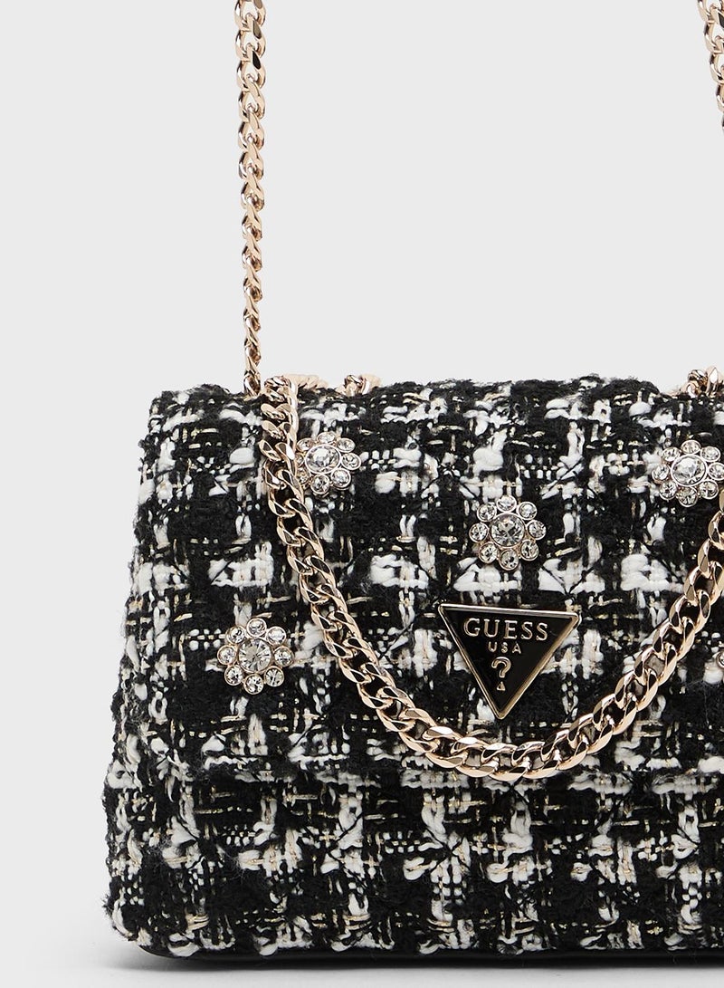 GUESS Everlee Mini Convertible Crossbody Flap - Image 4