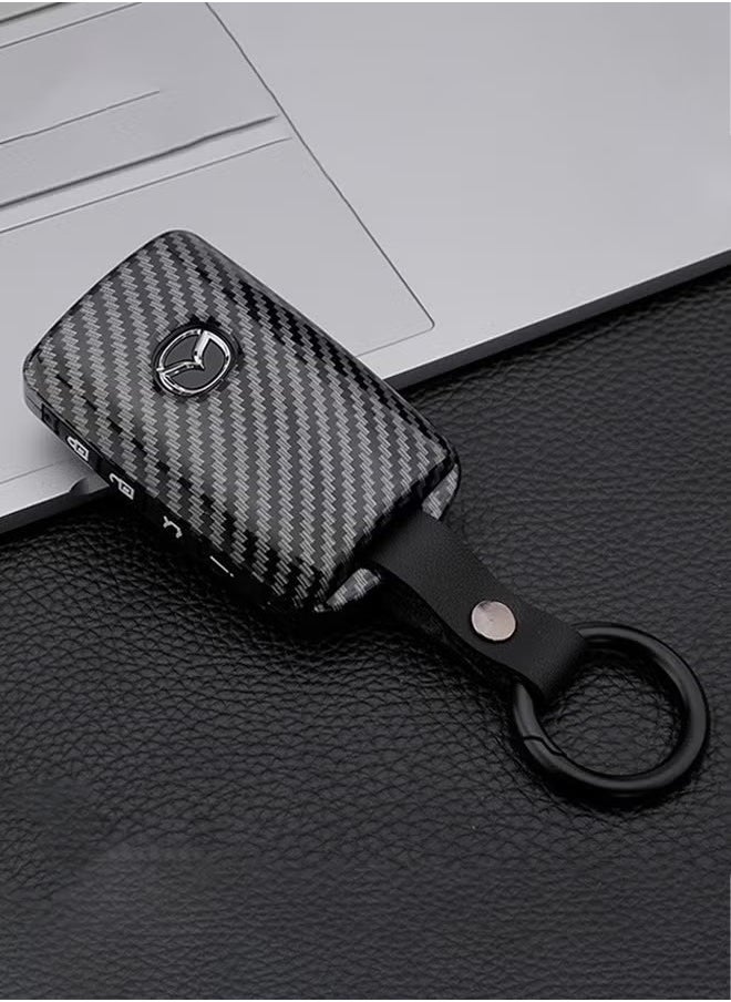 Generic - Suitable For 2019-2021 Mazda 3/Mazda 3 Hatchback/Mazda CX4 CX5 CX8 CX9 CX-30/Mazda 6 WAZSKE11D01 key Protection Case High-end Car Key Case - Image 1