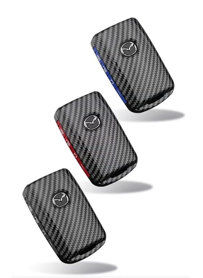 Generic - Suitable For 2019-2021 Mazda 3/Mazda 3 Hatchback/Mazda CX4 CX5 CX8 CX9 CX-30/Mazda 6 WAZSKE11D01 key Protection Case High-end Car Key Case - Image 1