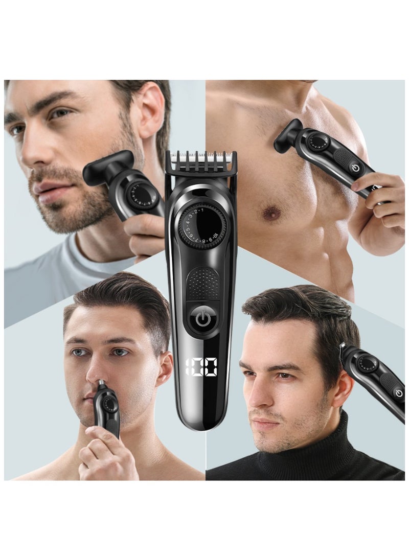 Generic Electric Shaver for Men, 5 in 1 Hair Trimmers, Hair Clippers, Nose Hair Clippers, Multi-Function Electric Clippers Set with Storage Box  - Image 3