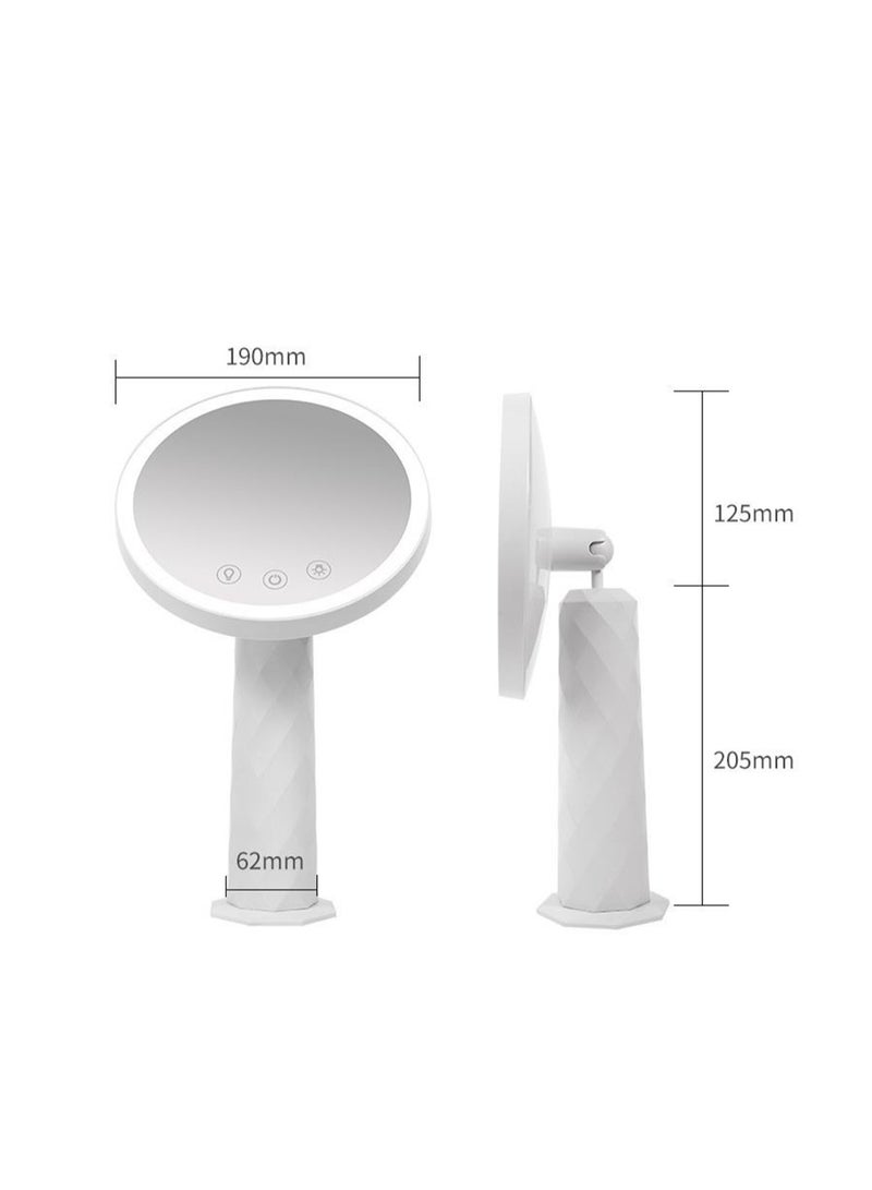Cosmetic mirror LED lighted desktop women's table lamp fill-in light beauty mirror - Image 3