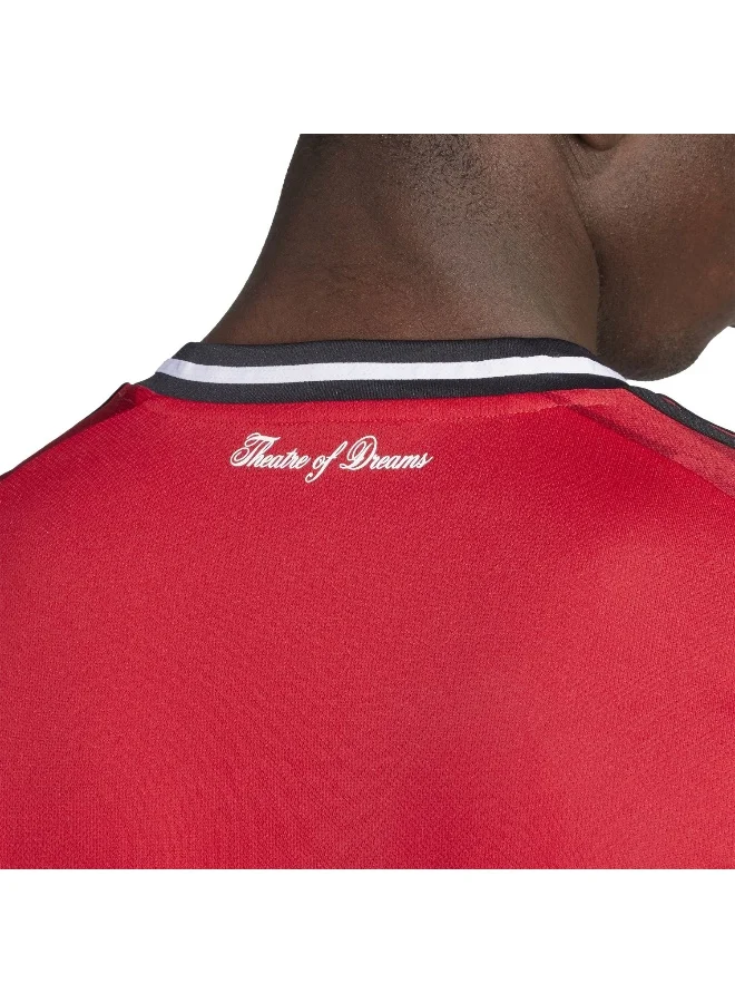 Adidas Mufc H Jsy L Red Jersey (Long Sleeve) Jerseys For Men