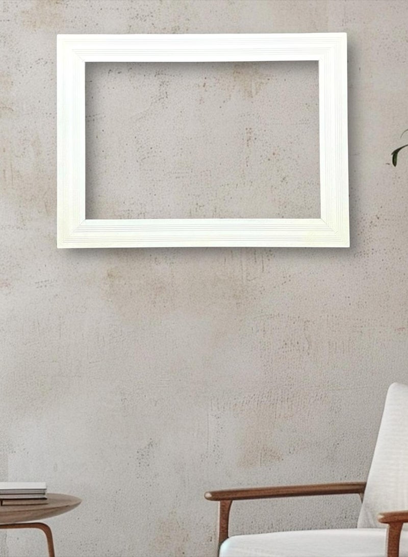 بهنس برواز مكيف شباك خشب ابيض جاهز عالي الجودة براويز مكيفات اطار ديكور مانعة للغبار والحشرات يحافظ على هواء التكييف سهولة الفك التركيب التنظيف - Image 5