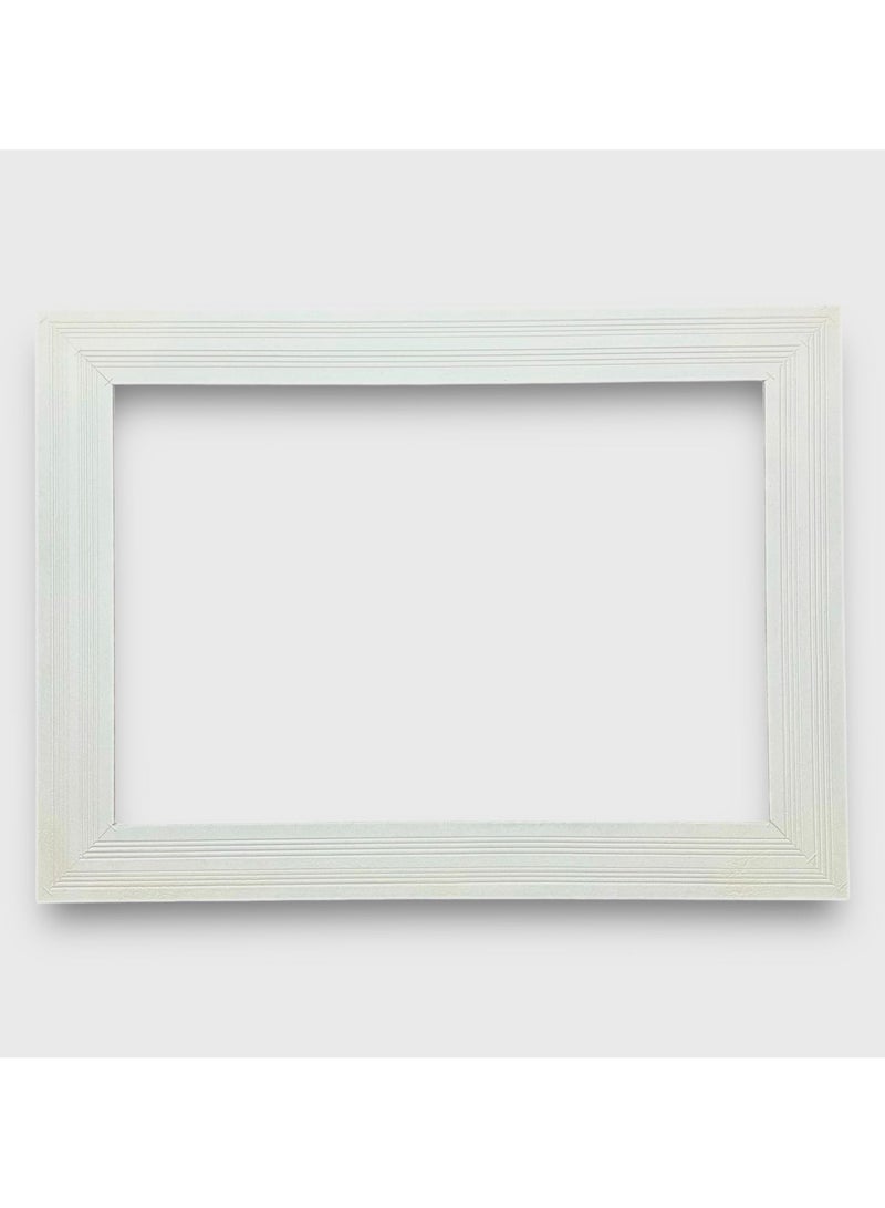 بهنس برواز مكيف شباك خشب ابيض جاهز عالي الجودة براويز مكيفات اطار ديكور مانعة للغبار والحشرات يحافظ على هواء التكييف سهولة الفك التركيب التنظيف - Image 2